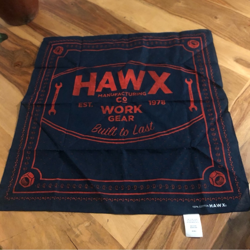 HAWX Navy and Orange Men's Bandanna